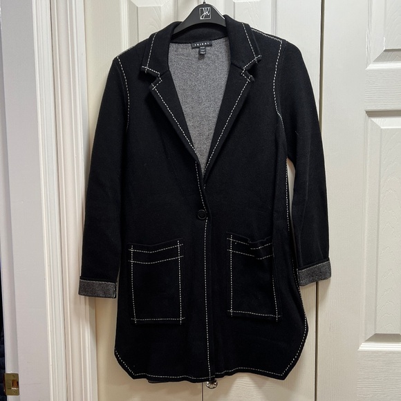 Tribal. Black sweater coat - Picture 1 of 3